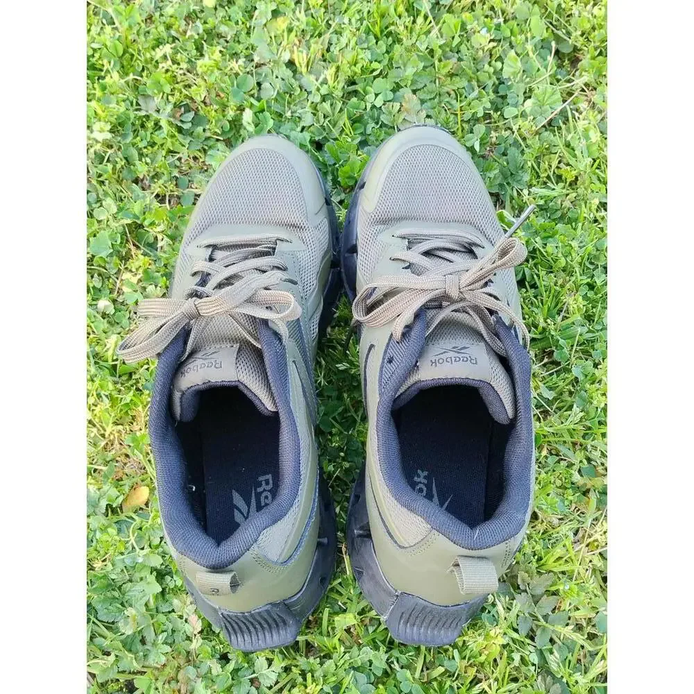 REEBOK ZigWild Trail Men's Running Lightweight Breathable Shoes Army Green